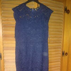 Miusol Women's Retro Floral Lace Slim Evening Cocktail Mini Dress